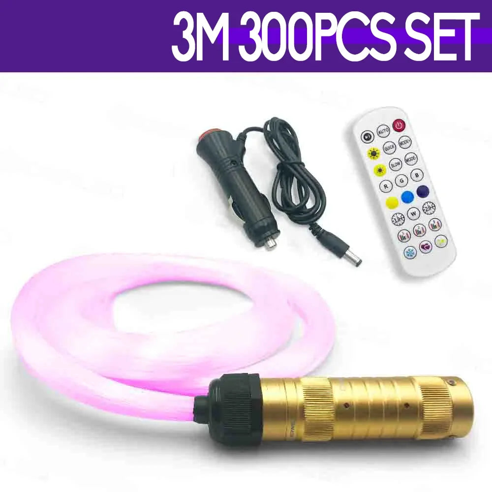 Car Led Star Lights Ceiling Optic Fiber Lights Smart APP Control RGBW Starry Sky Effect Ceiling Light Available Car Decoration