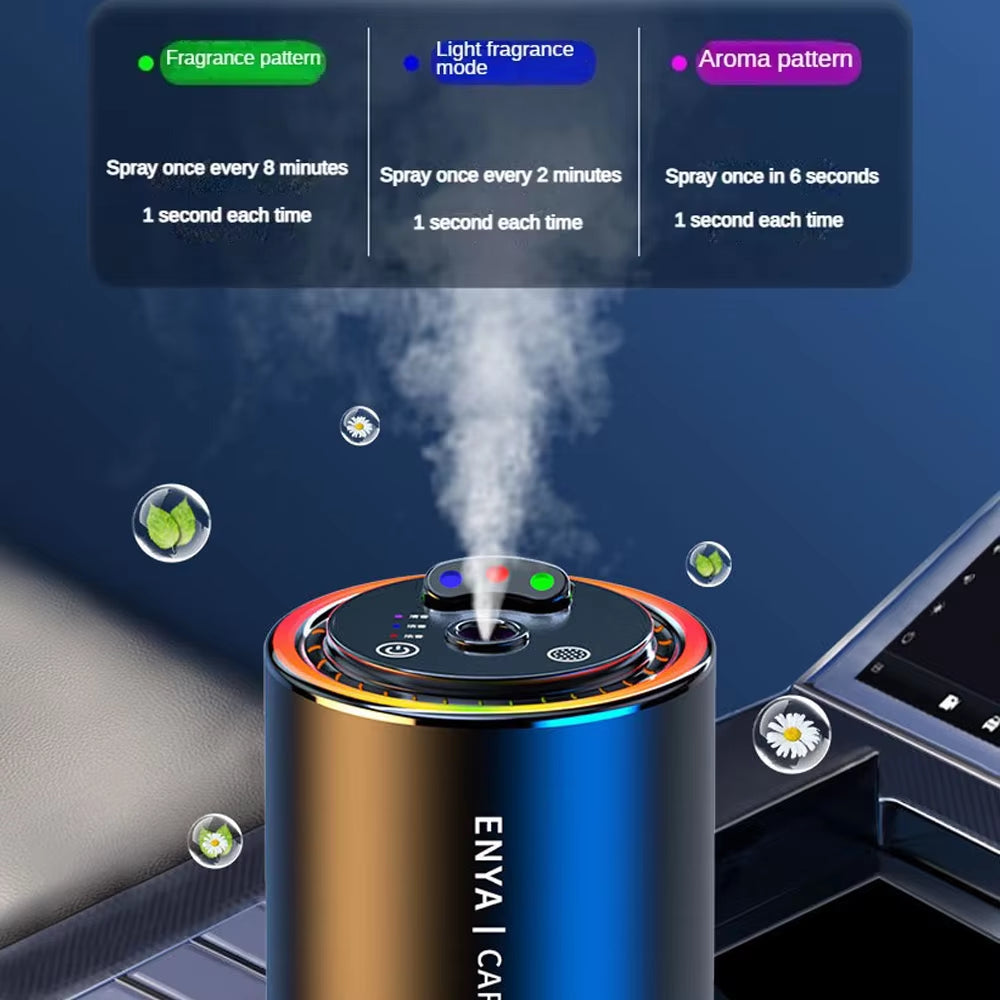 Car Air Freshener RGB Starry Sky Top 3 in 1 Multi-Function Aromatherapy LED Light USB Charger Essential Oil Diffuser Accessories