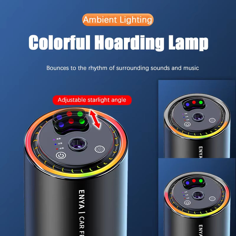 Car Air Freshener RGB Starry Sky Top 3 in 1 Multi-Function Aromatherapy LED Light USB Charger Essential Oil Diffuser Accessories