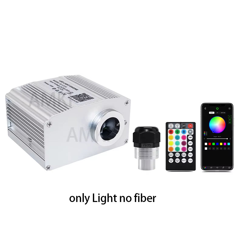 DC12V Car Roof Star Light 10W RGBW Twinkle Car Led Interior Lights Starry Sky Ceiling Bluetooth APP Control Led Fiber Optic Lamp