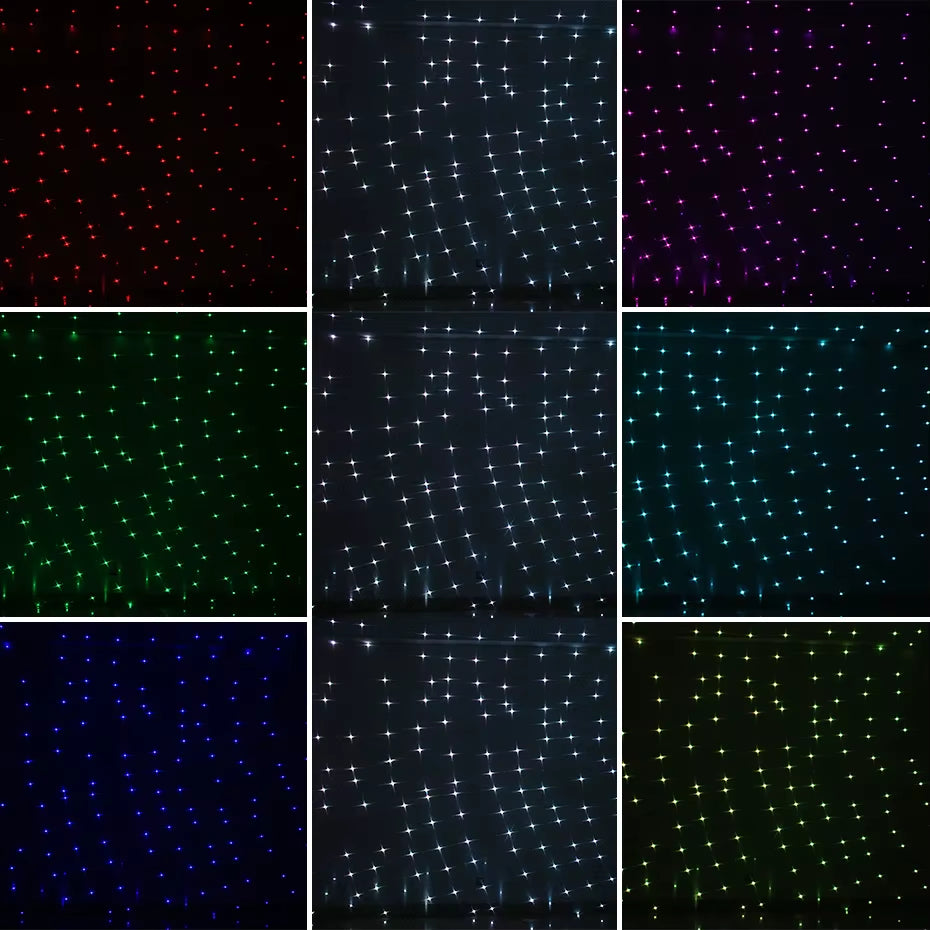 7 Color Motion Static Outdoor Christmas White Star Laser Projector Lights Holiday Waterproof Xmas Tree Garden Shower Light