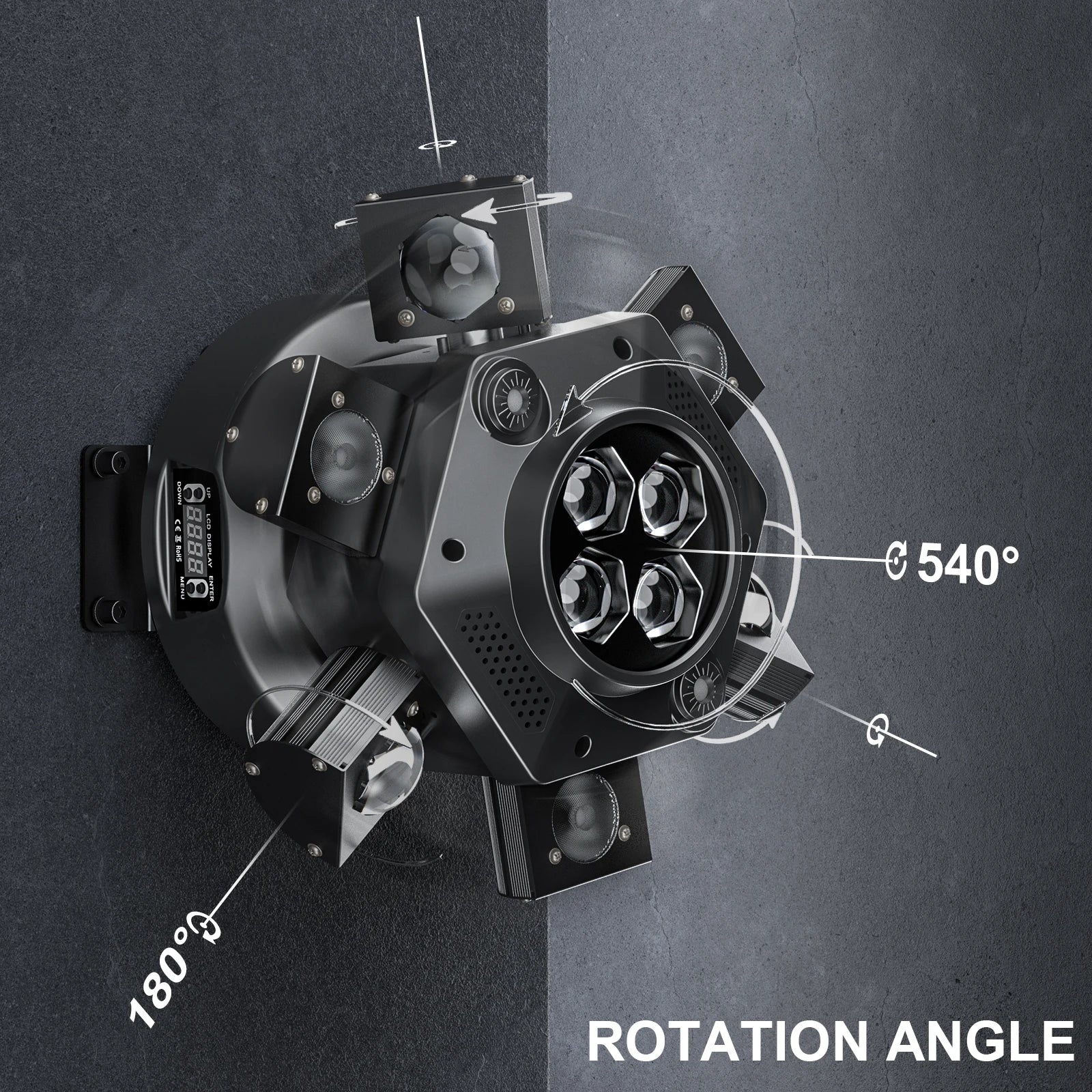 150W Moving Head DJ Lights 6 Arms Party Lights RGBW 4IN1 LED Stage Lighs DMX512 for Wedding Party Disco KTV Wedding