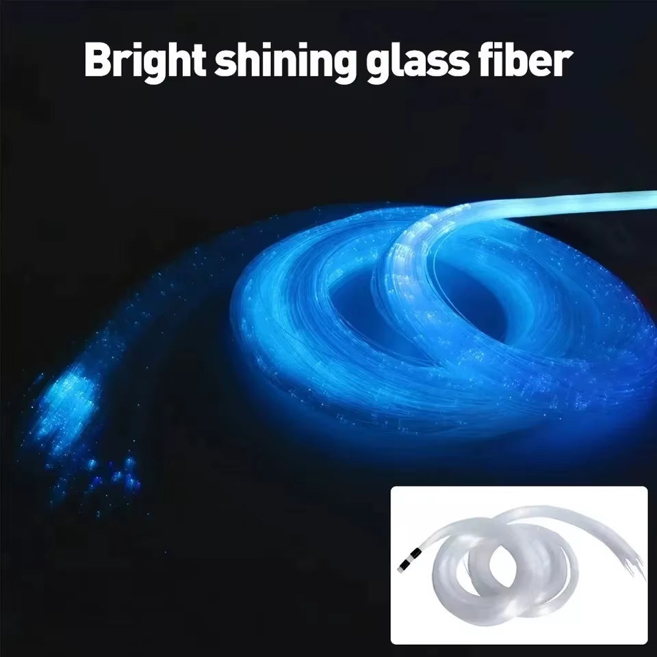 Dc12V 6W Fiber Optic Light Car Home Starry Sky Ceiling Light Kit Rgb Interior Light Ceiling Ambient Light Music Control