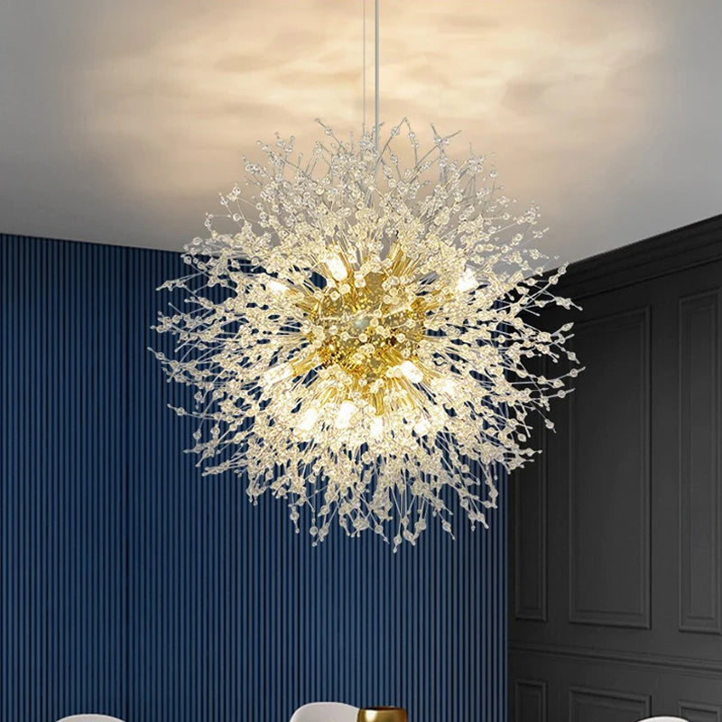 Modern Dandelion LED Lighting Pendant Lights Living Room Dining Room Bedroom Pendant Lights Starry Fireball Lighting Fixtures