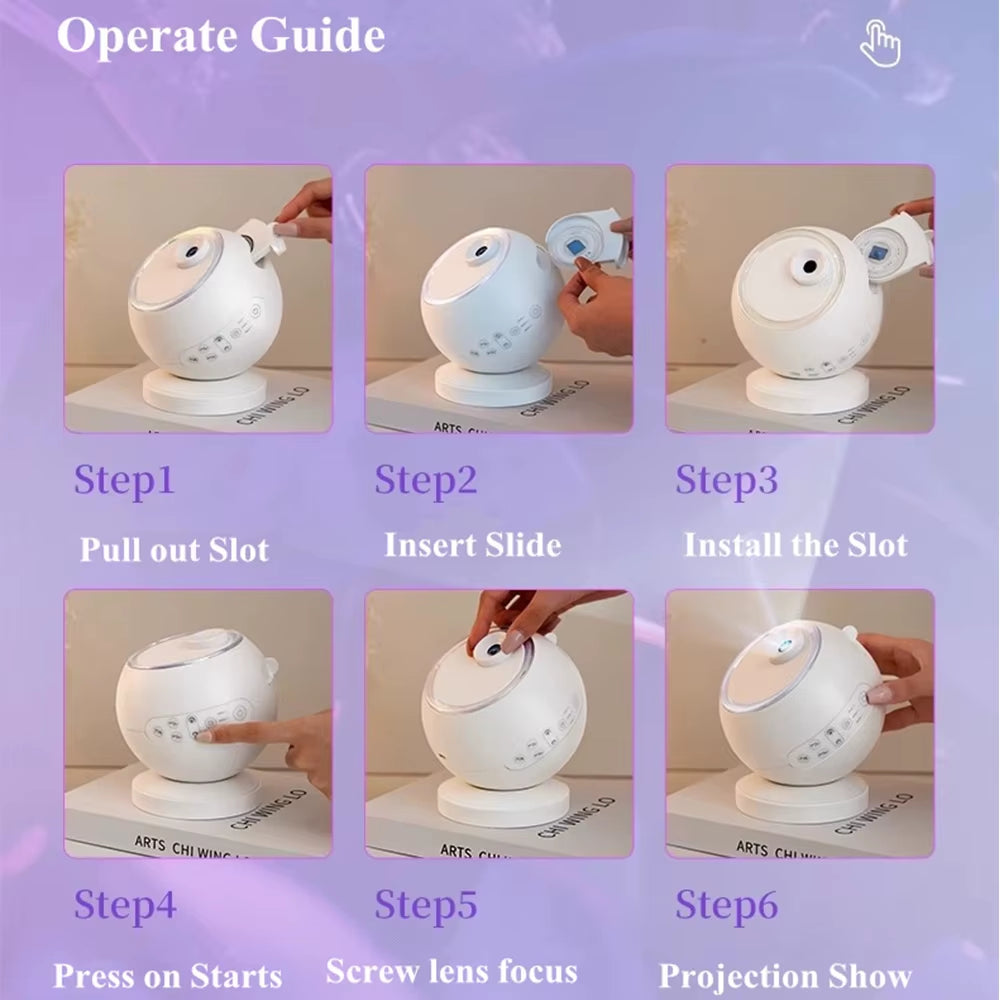 12 in 1 Galaxy Star Projector with Bluetooth Speaker 360° Rotation Starry Sky Projector Night Light for Kid Gift Room Decor Lamp