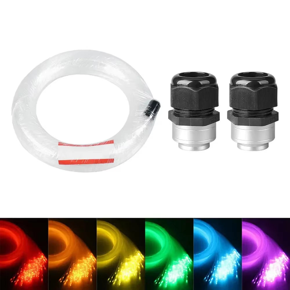 Car Starry Sky Light Fiber Optic Lights LED Auto Interior Decoration Accessories Car Roof Star Lights Ceiling Fiber Optic Light